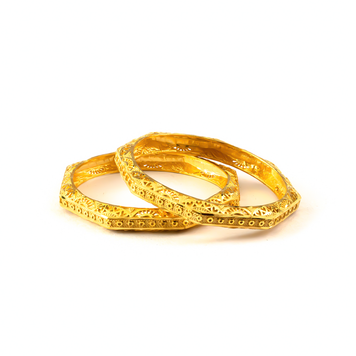 Forming Royal Heritage bangles in 22K gold plated finish – view 2 of 4