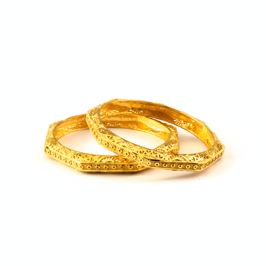 Forming Royal Heritage bangles in 22K gold plated finish – view 2 of 4